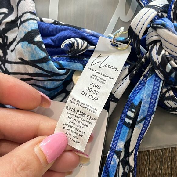 NWT Toluca Amina Bikini Top Waist Wrap Triangle Adonis Size XS/S - Picture 2 of 6